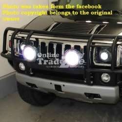 HID Fog Lamp - RED TRIM 9 INCH 