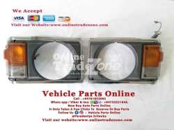  FRONT Headlight Round Bezel Trim Cover & Front Turn Signal 
