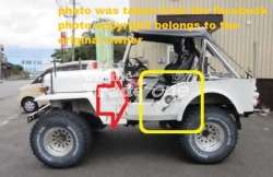 Mitsubishi J54 safari Jeep body handle
