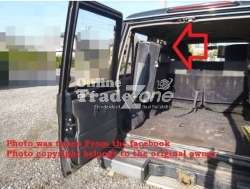 Land cruiser lj73 & lj78 rear seats holder straps